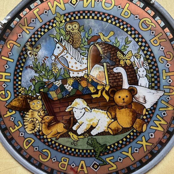 Vintage Glassmasters Stained Glass Art Suncatcher Rock-A-Bye Nursery ABC's - Picture 6 of 7
